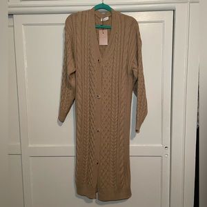 Brand New Cozy Knee Length Cardigan
